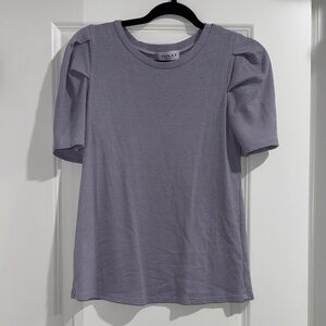 Gilli Short Sleeve Puff Top - Lavender